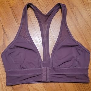 Lululemon bra purple front closure